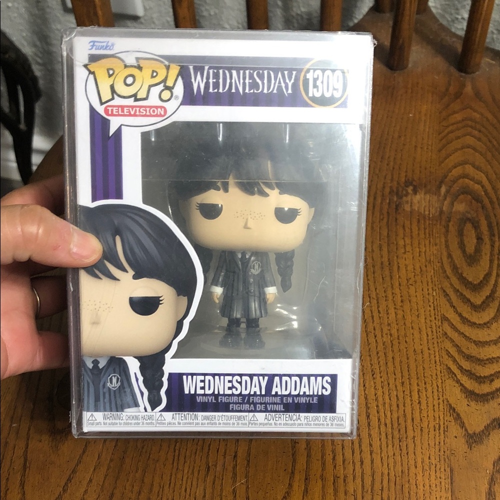 Funko Wednesday Addams Vinyl Figure - Black & Purple Box Accents